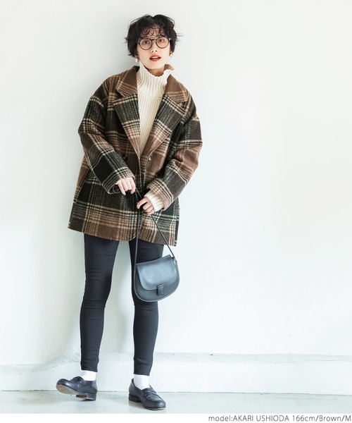 「coca（coca）」 チェスターコート M ブラウン レディース_画像3