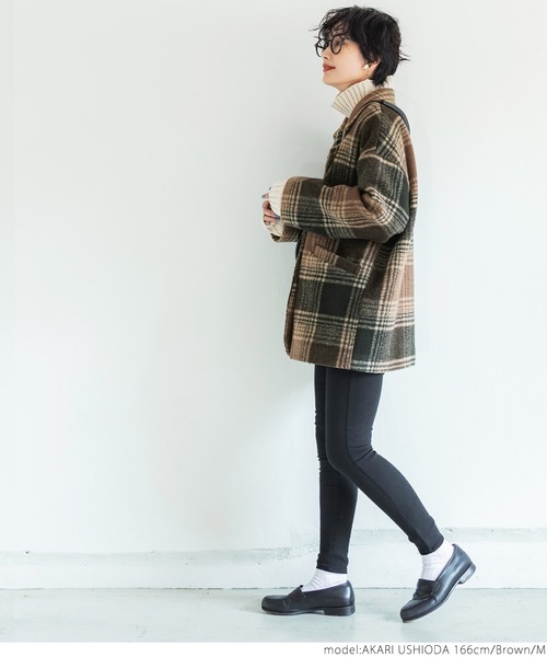 「coca（coca）」 チェスターコート M ブラウン レディース_画像5