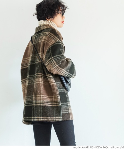 「coca（coca）」 チェスターコート M ブラウン レディース_画像6
