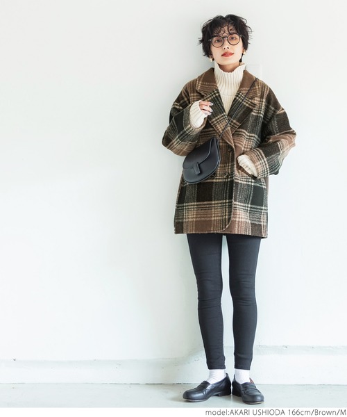 「coca（coca）」 チェスターコート M ブラウン レディース_画像7