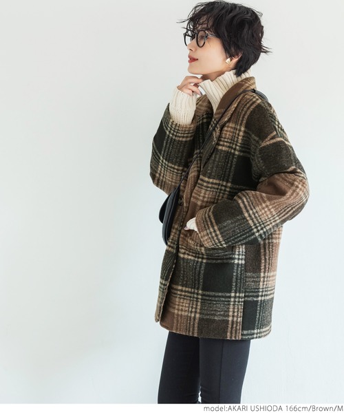 「coca（coca）」 チェスターコート M ブラウン レディース_画像8