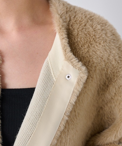 「GALLARDAGALANTE」 ニットカーディガン FREE ライトグレー レディース_画像4