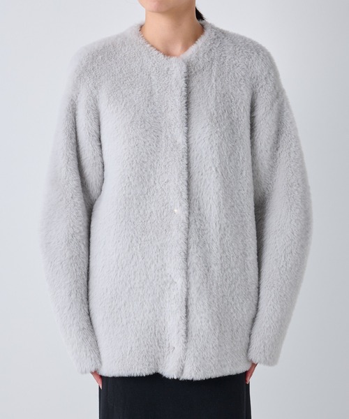 「GALLARDAGALANTE」 ニットカーディガン FREE ライトグレー レディース_画像5