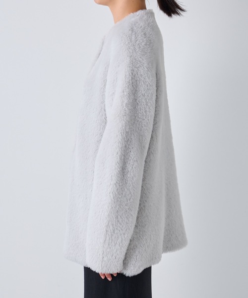 「GALLARDAGALANTE」 ニットカーディガン FREE ライトグレー レディース_画像6