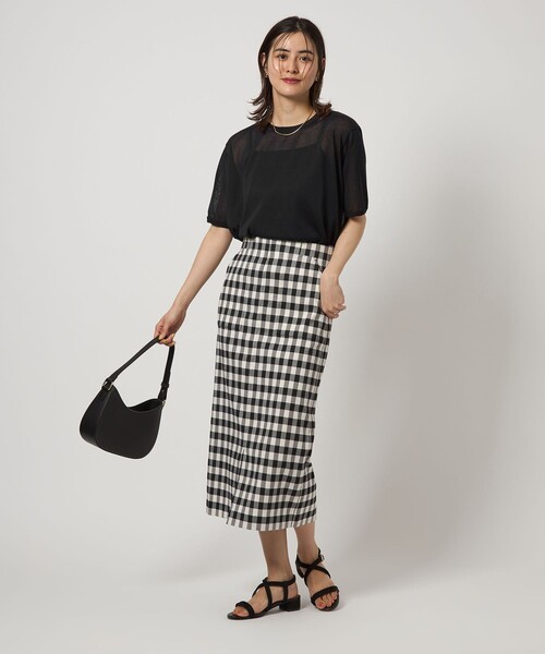 ニット セーター Circ クロップド ニット TEE -接触冷感- レディース