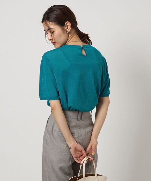 ニット セーター Circ クロップド ニット TEE -接触冷感- レディース