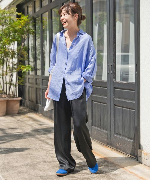 Spick＆Span ブラウス シャツ 「追加2」80リネンカシュクール