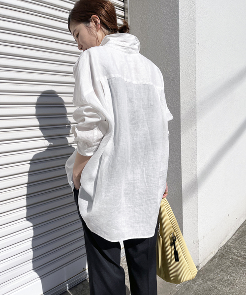 Spick＆Span ブラウス シャツ 「追加2」80リネンカシュクール