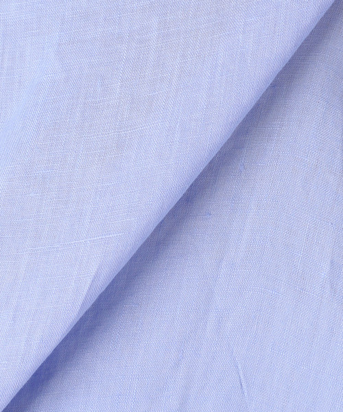 spick&span リネンシャツ　2way カシュクールブラウス　パープル Spick and Span 80リネンカシュクールビッグシャツ パープルB