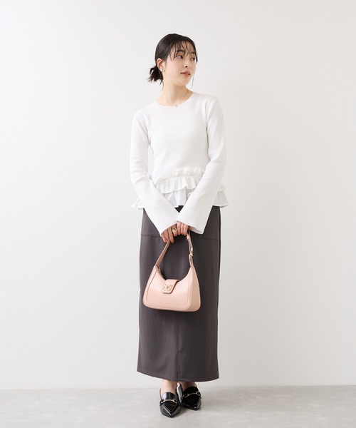 VIS（ビス） ショルダーバッグ バッグ 「180℃美人見え」ハンドルリボン