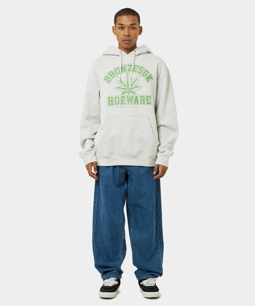 HUF グレー　パーカー HUF 「HUF」 プルオーバーパーカー MEDIUM アッシュグレー
