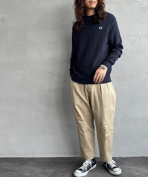 FRED PERRY ブラック スウェット M FRED PERRY（フレッドペリー） スウェットカットソー M ブラック