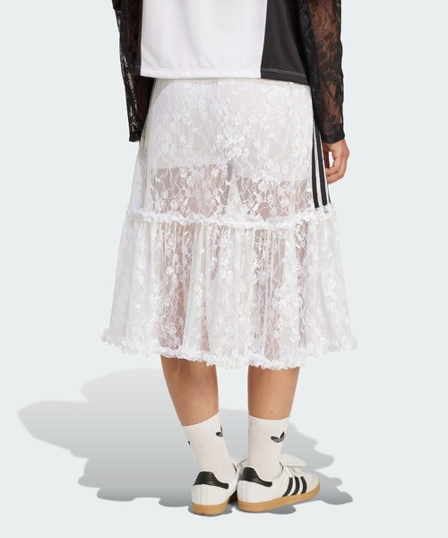 正品 adidas アディダススカート フレアミディアムスカート 送関込み☆adidas Originals☆3-Stripes ニット ロングスカート