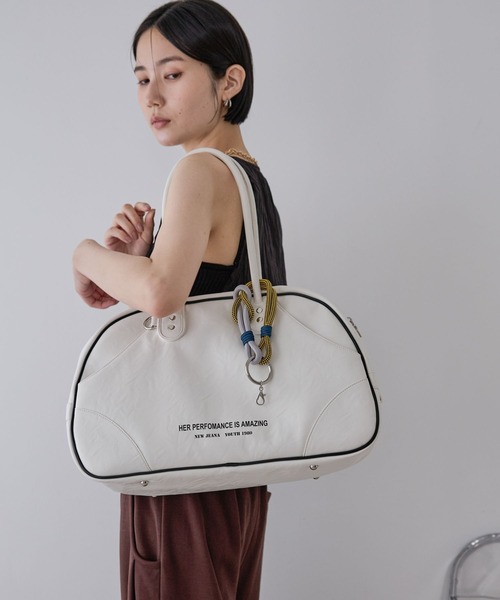 JEANASIS ボストンバッグ JEANASIS ボストンバッグ アンティークチャームツキボストン