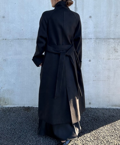 「JUNOAH」 コート MEDIUM ダークベージュ レディース_画像4