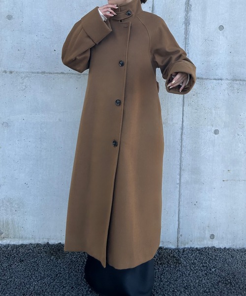 「JUNOAH」 コート MEDIUM ダークベージュ レディース_画像6