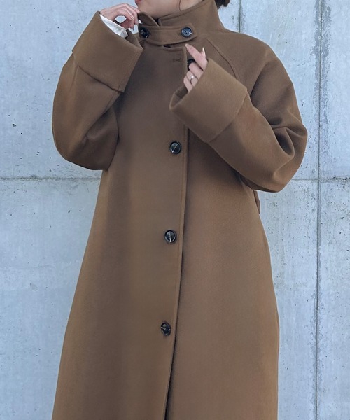 「JUNOAH」 コート MEDIUM ダークベージュ レディース_画像9