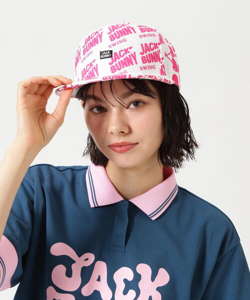 JACK BUNNY ベージュ ドットキャップ Jack Bunny!! 【NEW】Jack by PEARLY GATES ジャックバニー!! M