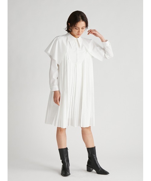 CELFORD ニットシャツワンピース CELFORD（セルフォード）の「ショートニット付きシャツ