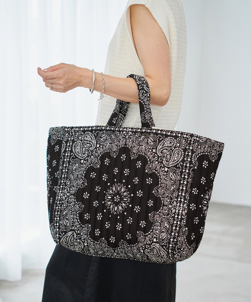 IENA トートバッグ MALUS/マリュス BANDANA QUILTING BIG BAG