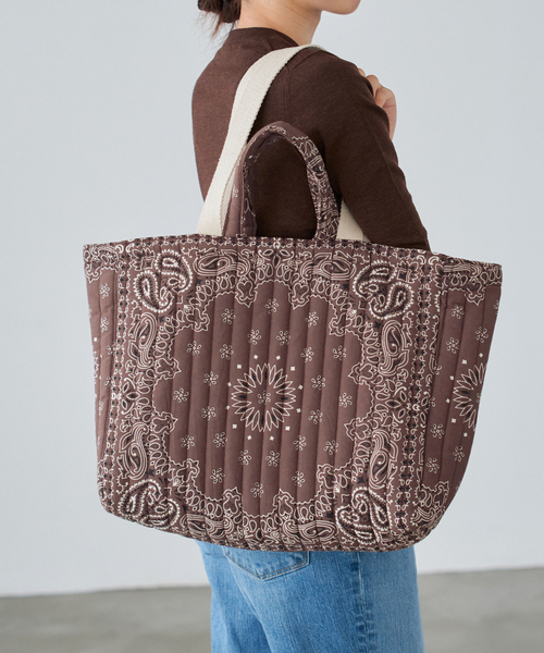 IENA トートバッグ MALUS/マリュス BANDANA QUILTING BIG BAG