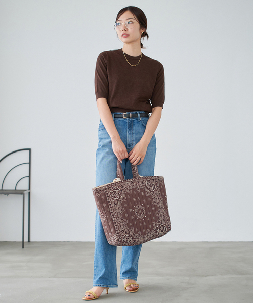 IENA トートバッグ MALUS/マリュス BANDANA QUILTING BIG BAG