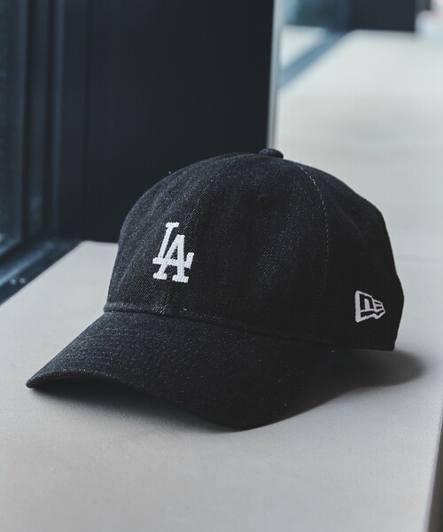 New Era 9TWENTY ブラックキャップ NEW ERA キャップ 帽子 「別注」「NEW ERA」9TWENTY デニム LA