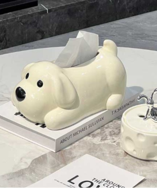置物 chi-171219 インテリア dog tissue case : ZOZOTOWN Yahoo!店 - 通販