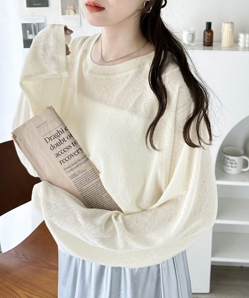「classicalelf」 長袖カットソー MEDIUM グレー レディース