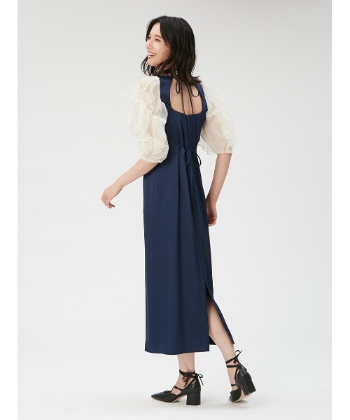 FRAY I.D（フレイ・アイディー） 半袖ワンピース 1 ネイビー