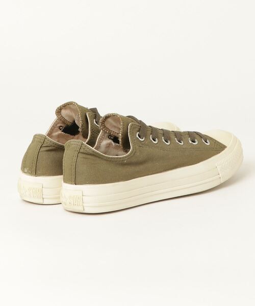 「CONVERSE」 ローカットスニーカー 24.5cm グリーン レディース
