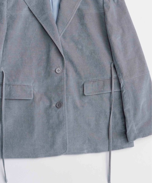 ジャケット テーラードジャケット Chambray Corduroy Jacket/シャンブレーコーデュロイジャケットセットアップ対応 レディースの画像