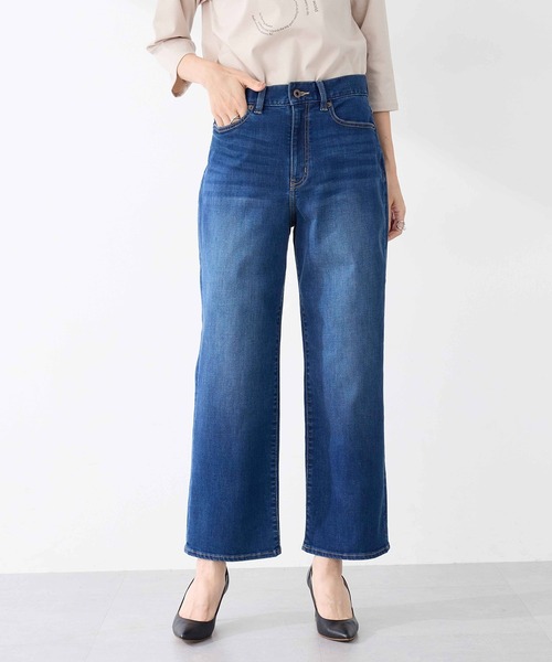 パンツ ストレッチストレートデニムパンツ「大きいサイズあり・新色追加」 レディースの画像