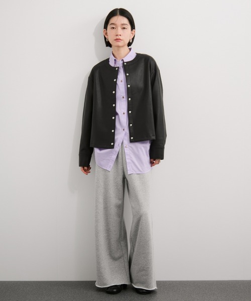 LE CERCLE par rope' ブルゾン アウター シンセティックレザーブルゾン