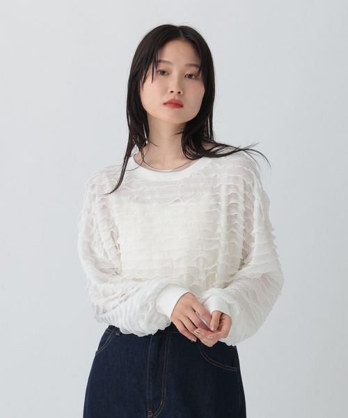 LEPSIM tシャツ フリルティアードプルオーバー 582464