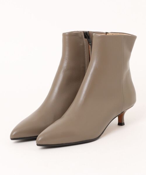〈美品〉FABIO RUSCONI 【24.5】ポインテッドトウプレーンブーツ FABIO RUSCONI（ファビオルスコーニ） ブーツ 「FABIO RUSCONI」ポイン