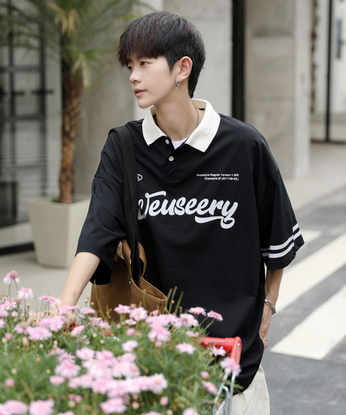 「neos」 半袖ポロシャツ X-LARGE ベージュ メンズ_画像9