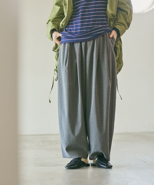 studio CLIP（スタディオクリップ） パンツ 「days」タックトラウザー