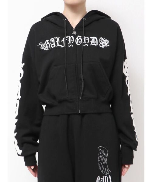 ほっちー/GYDA×GALFY bijou wing パーカー&パンツ黒 GALFY（ガルフィー） パンツ GYDA×GALFY bijou wing パンツ レディース