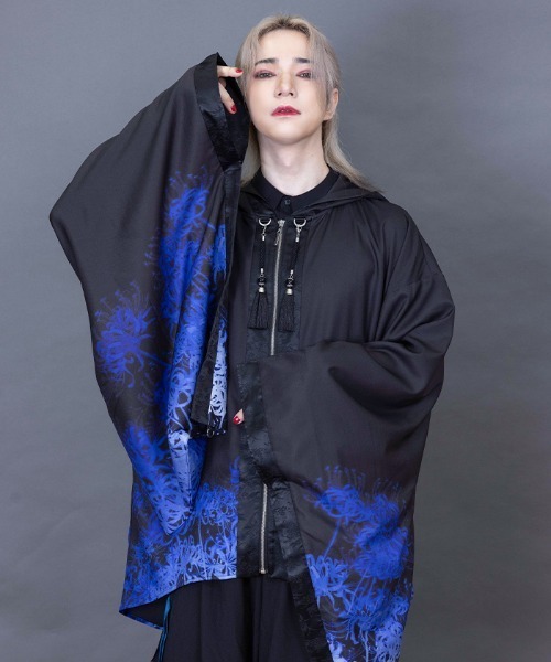 REZEN（リゼン） コート ジャケット 彼岸花羽織パーカー メンズ