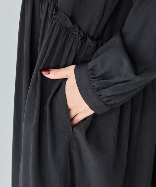 LAVEANGE（ラビアンジェ） ワンピース フリル衿ワンピース : ZOZOTOWN