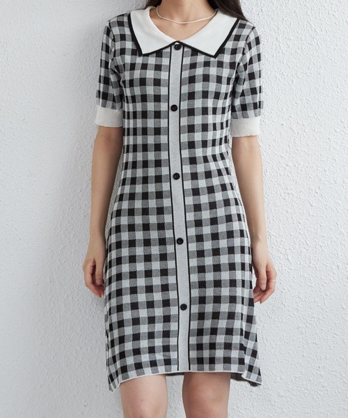 「MAISON DE THERESE」 ニットワンピース FREE ブラック レディース_画像4