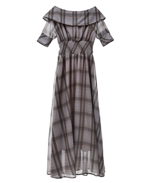 「31 Sons de mode」 半袖ワンピース 36 グレー レディース_画像9