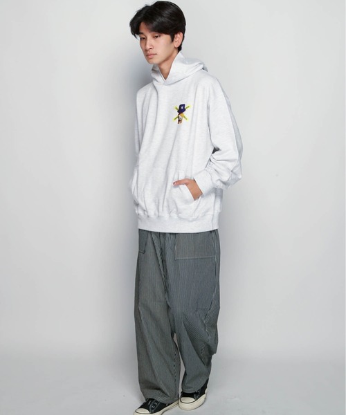 【オシャレ☆JACK ROSE】紺　グレー　ボーダー　パーカー　サイズ3 JACKROSE - 【オシャレ☆JACK ROSE】紺 グレー ボーダー パーカー
