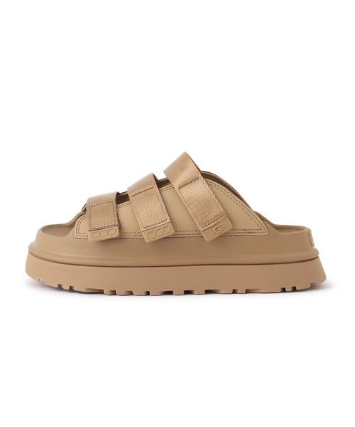 「UGG」 フラットサンダル 24 キャメル レディース_画像2