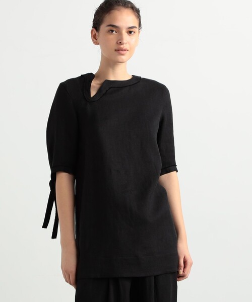 「BACCA」 半袖ワンピース 36 ホワイト レディース_画像4