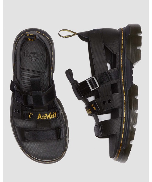 Dr. Martens UK3 厚底サンダル ブラック Dr.Martens（ドクターマーチン） フラットサンダル UK3 ブラック