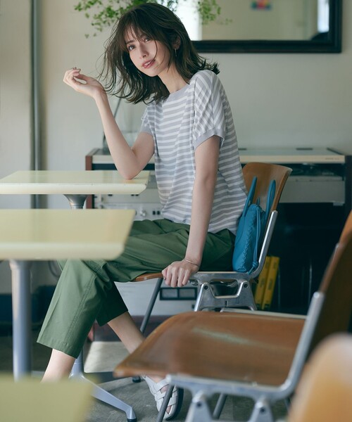 「23区」 半袖ニット 38 ブラック レディース_画像2