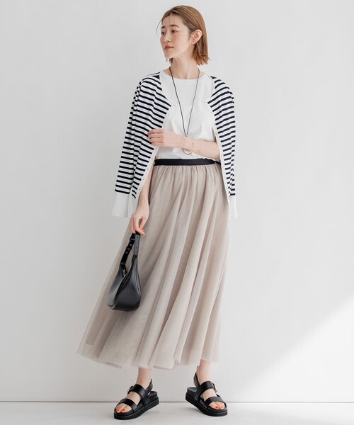 「23区」 半袖ニット 38 ブラック レディース_画像7