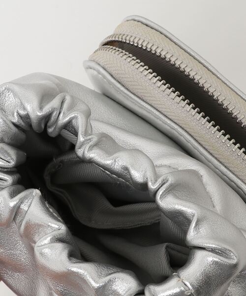 オフホワイト　ショルダーバック　シルバー 楽天市場】シンプルポケットショルダー シルバー : キャトル・セゾン